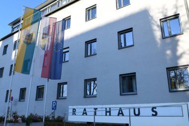 Voecklabruck, Avusturya, Avrupa 'daki belediye binası.