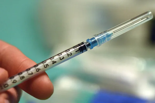 Szczepienie Przeciwko Koronie Austrii Szczepionką Biontech Pfizer — Zdjęcie stockowe
