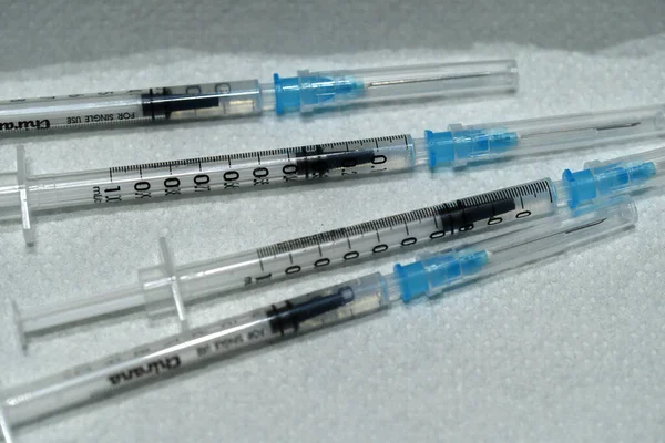 Szczepienie Przeciwko Koronie Austrii Szczepionką Biontech Pfizer — Zdjęcie stockowe
