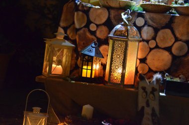 Avusturya, Avrupa 'da bir Noel pazarında fener