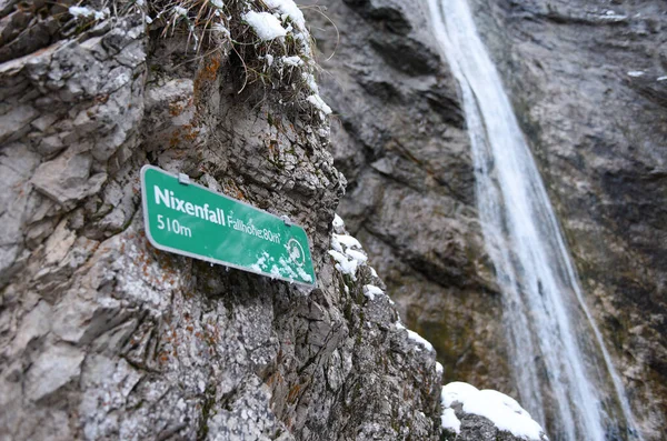 Nixenfall Hiking Trail Weienbachtal Attersee Rakousko Evropa — Stock fotografie