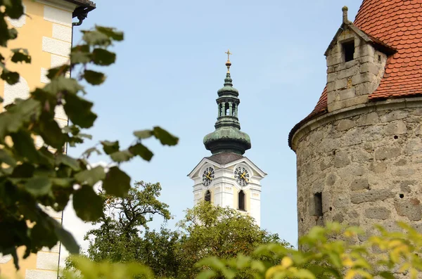 Farní Kostel Freistadt Rakousko Evropa — Stock fotografie