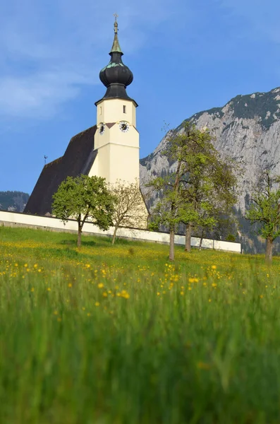 Baharda Steinbach Attersee Deki Kilise Voecklabruck Yukarı Avusturya — Stok fotoğraf