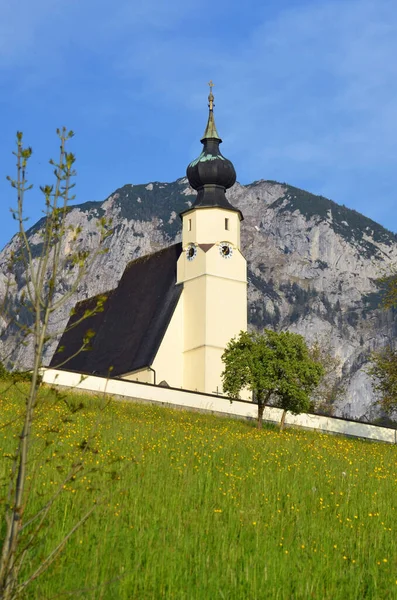 Baharda Steinbach Attersee Deki Kilise Voecklabruck Yukarı Avusturya — Stok fotoğraf