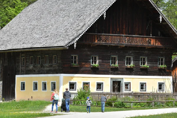 Open Air Museum Old Farmhouses Buildings Grossgmain Salzburg Austria Europe — Stock Photo, Image