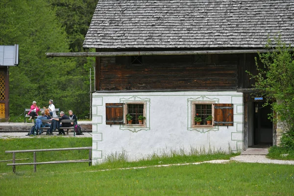 Open Air Museum Old Farmhouses Buildings Grossgmain Salzburg Austria Europe — Stock Photo, Image