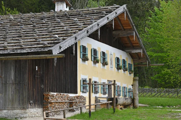 Friluftsmuseum Med Gamla Bondgårdar Och Byggnader Grossgmain Salzburg Österrike Europa — Stockfoto