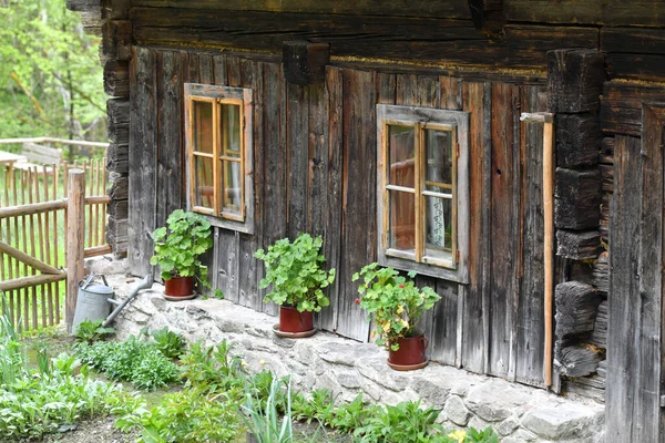 Open Air Museum Old Farmhouses Buildings Grossgmain Salzburg Austria Europe — Stock Photo, Image