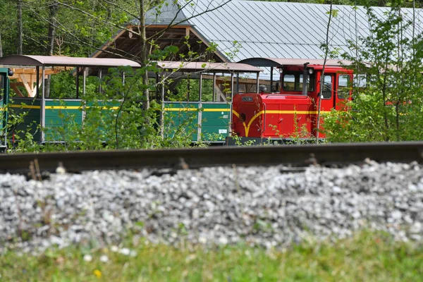 Ferroviária Museu Livre Com Antigas Fazendas Edifícios Grossgmain Salzburgo Áustria — Fotografia de Stock