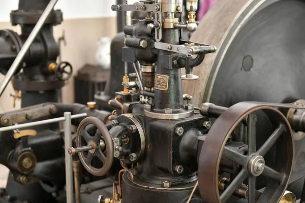 Instruments Tableau Bord Une Ancienne Centrale Électrique Dans Musée Plein — Photo