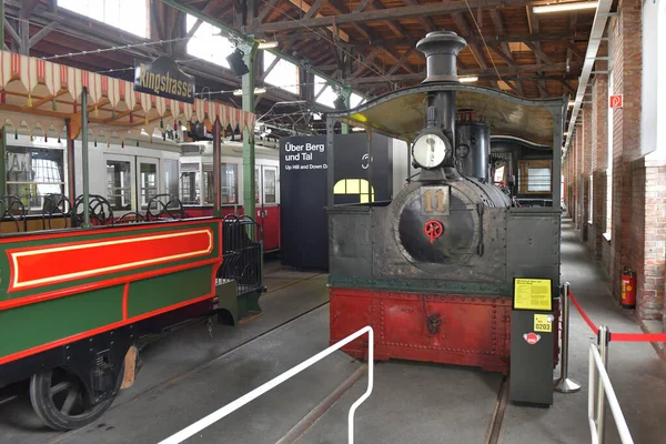 Transporte Tramway Museum Remise Viena Áustria Europa — Fotografia de Stock