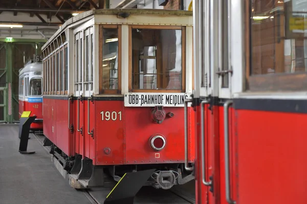 Museo Del Transporte Tranvía Remise Viena Austria Europa — Foto de Stock