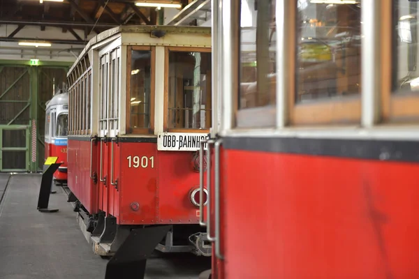 Museo Del Transporte Tranvía Remise Viena Austria Europa — Foto de Stock