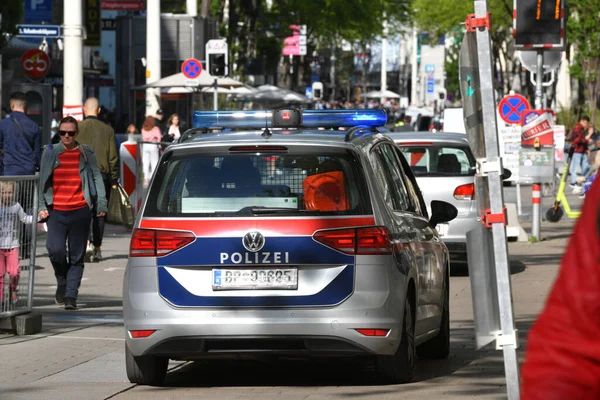 Winkelstraat Mariahilfer Strasse Wenen Oostenrijk Europa — Stockfoto