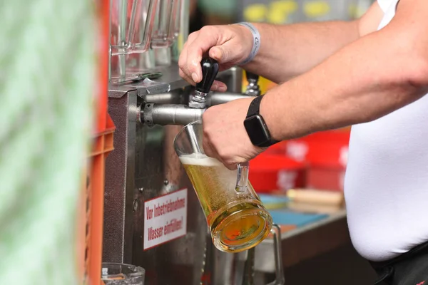 Beer tap at a festival in Austria