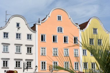 Town square of the baroque town Schrding am Inn in Upper Austria, Austria, Europe