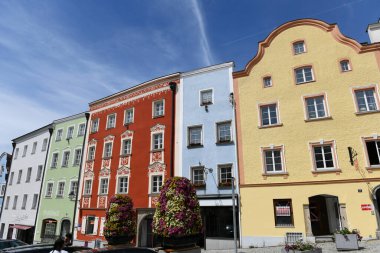 Town square of the baroque town Schrding am Inn in Upper Austria, Austria, Europe