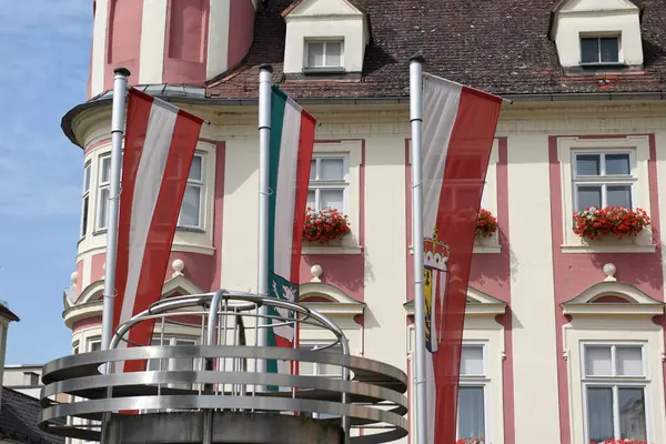 Stadshuset Enns Oberösterreich Österrike Europa — Stockfoto