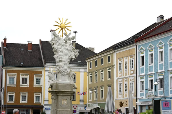 Stadtplatz Von Eferding Oberösterreich Österreich Europa — Stockfoto