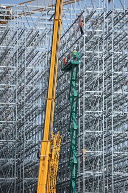 Waldneukirchen, Yukarı Avusturya, Avusturya ve Avrupa 'da bir depo inşaatı