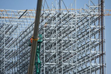 Waldneukirchen, Yukarı Avusturya, Avusturya ve Avrupa 'da bir depo inşaatı