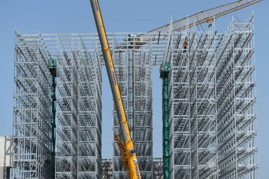 Waldneukirchen, Yukarı Avusturya, Avusturya ve Avrupa 'da bir depo inşaatı