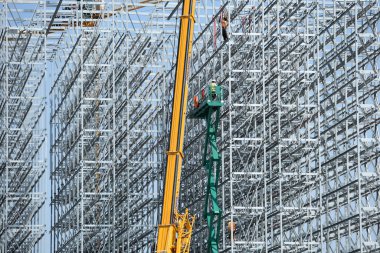 Waldneukirchen, Yukarı Avusturya, Avusturya ve Avrupa 'da bir depo inşaatı