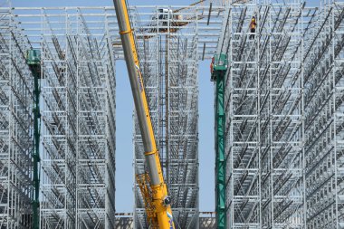 Waldneukirchen, Yukarı Avusturya, Avusturya ve Avrupa 'da bir depo inşaatı