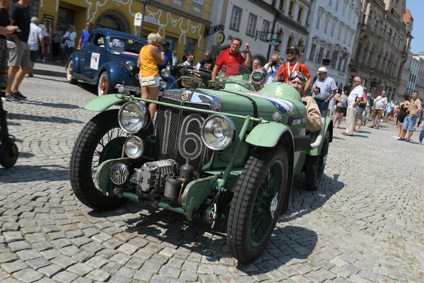 Die Ennstal Classic Ist Eine Der Bekanntesten Oldtimer Rallyes Österreich — Stockfoto