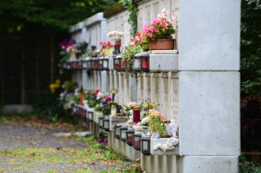 St. Martin, Linz, Yukarı Avusturya, Avusturya, Avrupa 'daki Urn Mezarlığı