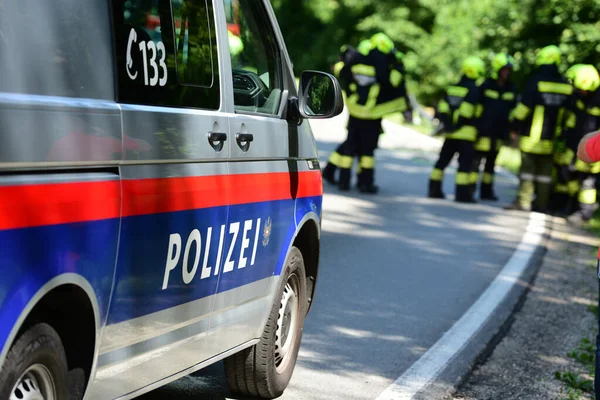Полицейские Машины Верхней Австрии Австрии Европе — стоковое фото