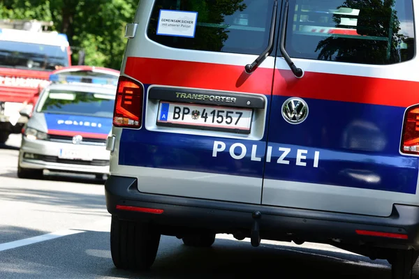 Поліцейські Машини Верхній Австрії Австрії Європі — стокове фото