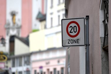 Passau, Bavyera, Almanya ve Avrupa 'da 20 km / saat temas bölgesi
