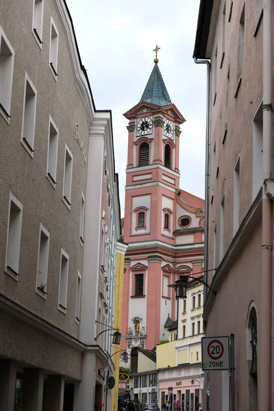 Igreja Paroquial São Paulo Passau Baviera Alemanha Europa — Fotografia de Stock