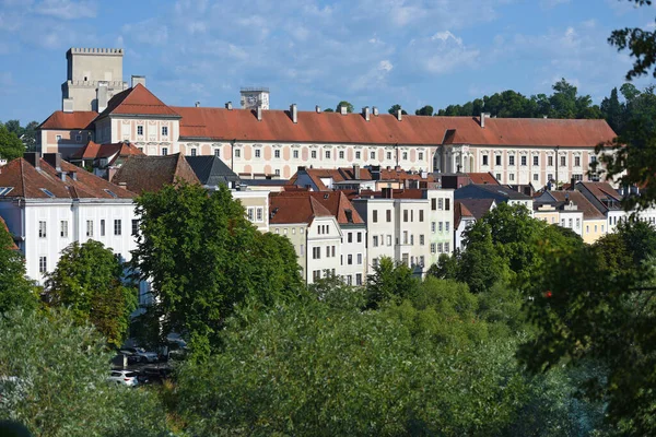 Steyr Város Sziluettje Felső Ausztria Ausztria Európa — Stock Fotó