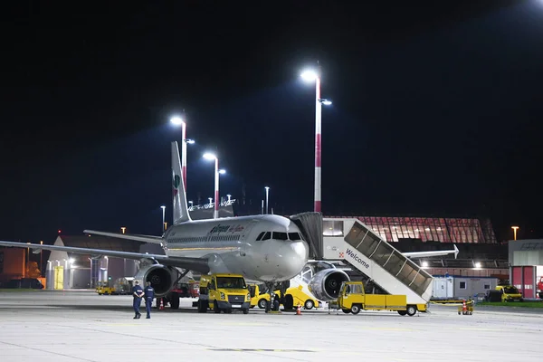 Linz Airport Night Upper Austria Austria Europe — Stock Photo, Image