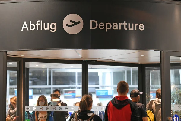 Flughafen Linz Bei Nacht Oberösterreich Österreich Europa — Stockfoto