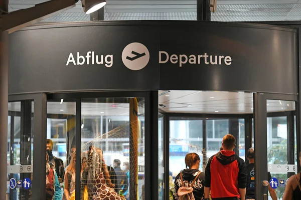 Flughafen Linz Bei Nacht Oberösterreich Österreich Europa — Stockfoto