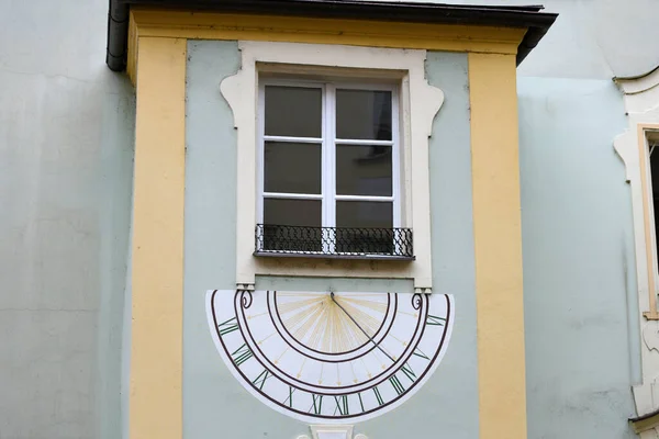 Zegar Słoneczny Passau Bawaria Niemcy — Zdjęcie stockowe