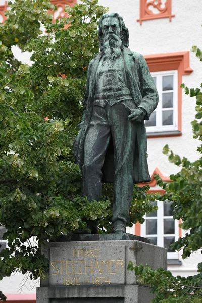 Franz Stelzhamer Költő Emlékműve Ried Innkreis Ben Felső Ausztria Ausztria — Stock Fotó