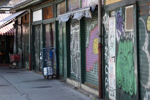 Der Berühmte Grüne Naschmarkt Wien Österreich Europa — Stockfoto