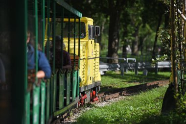 Wiener Prater 'da Liliput-Train, Viyana, Avusturya, Avrupa