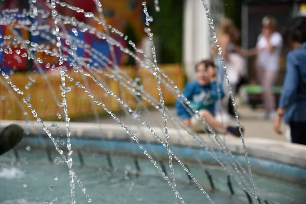 Viyana Avusturya Avrupa Daki Prater Eğlence Parkındaki Çeşme — Stok fotoğraf