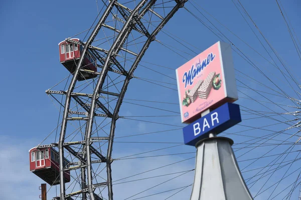 Ferris Wheel Manner Store Grande Parque Diversões Prater Viena Áustria — Fotografia de Stock