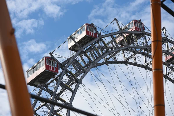 Колесо Обозрения Большом Парке Развлечений Prater Вене Австрия Европа — стоковое фото