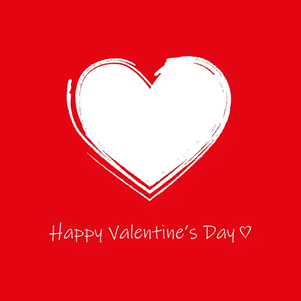 Valentine Day Card Hearts Valentine Minimalism Style — Stock Vector
