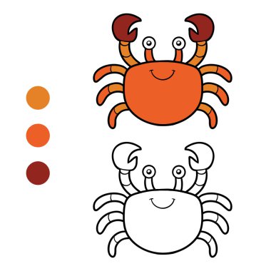 Boyama kitabı, sayfa (yengeç boyama)