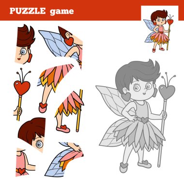 Çocuklar için küçük peri puzzle oyunu