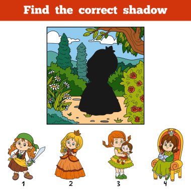 Doğru gölgeyi bul. Gölge tarafından kız bul