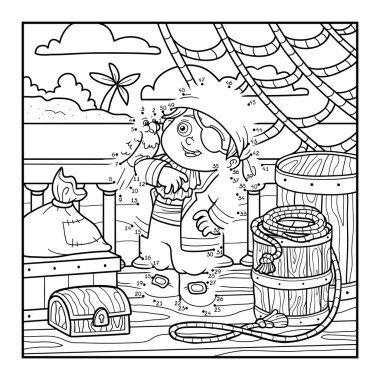 Sayı oyunu çocuklar için. Korsan bir geminin güvertesinde